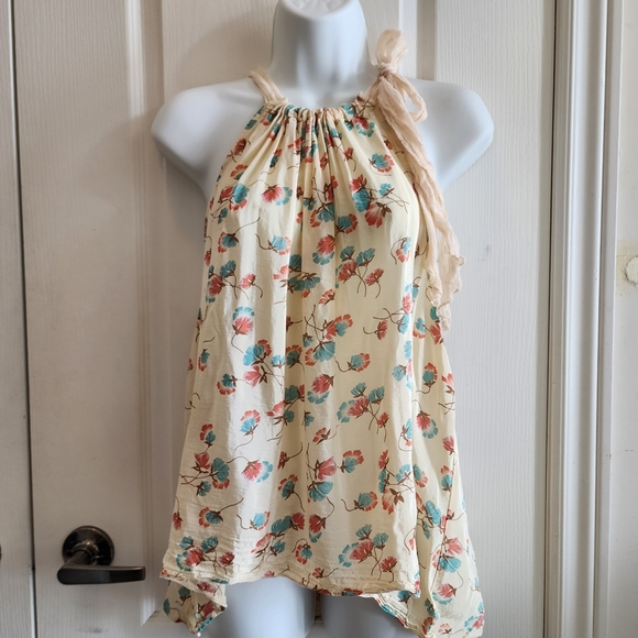 🎈2/$50 Free People Floral Sleeveless Blouse - Picture 12 of 14